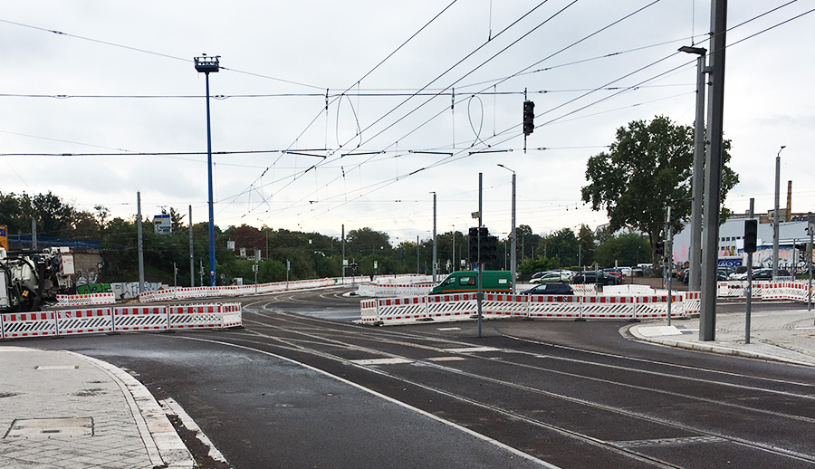 1 3 1 Verkehr Stadt Strassenbahnen Neubautrasse Magdeburg1