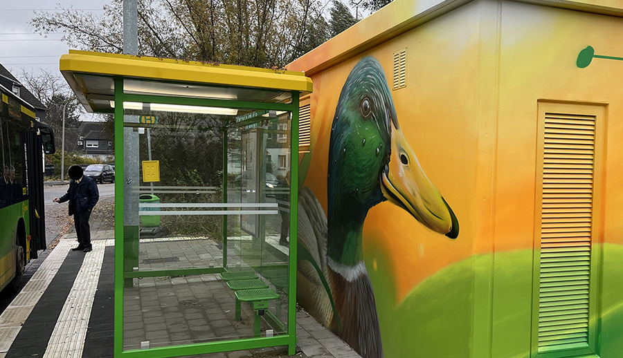 Stadt Strassenbahn 04 E Busse Oberhausen Trafo